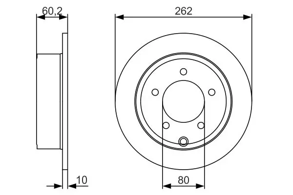 Handler.Part Brake disc Bosch 0986479A39 5