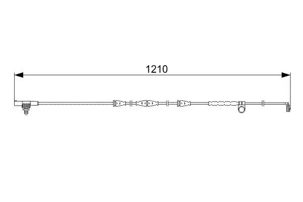 Handler.Part Warning contact, brake pad wear Bosch 1987473054 1