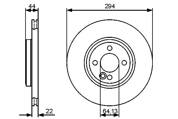 Handler.Part Brake disc Bosch 0986479438 5