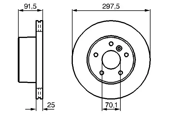 Handler.Part Brake disc Bosch 0986479146 5