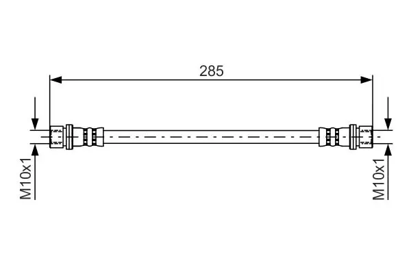 Handler.Part Brake hose Bosch 1987481412 5