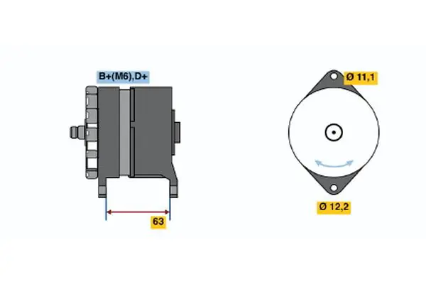 Handler.Part Alternator Bosch 0120489410 3