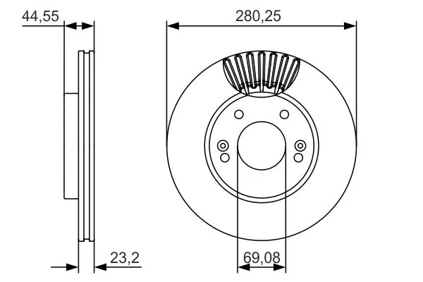 Handler.Part Brake disc Bosch 0986479A12 5