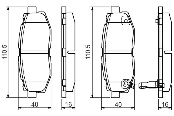 Handler.Part Brake pad set, disc brake Bosch 0986495135 3