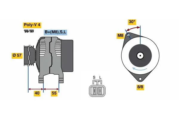 Handler.Part Alternator Bosch 0986080790 1