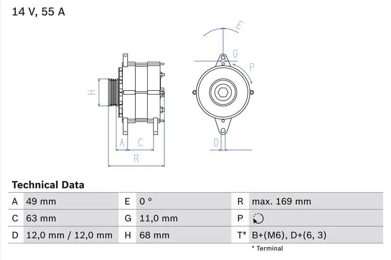 Handler.Part Alternator Bosch 0986030970 1