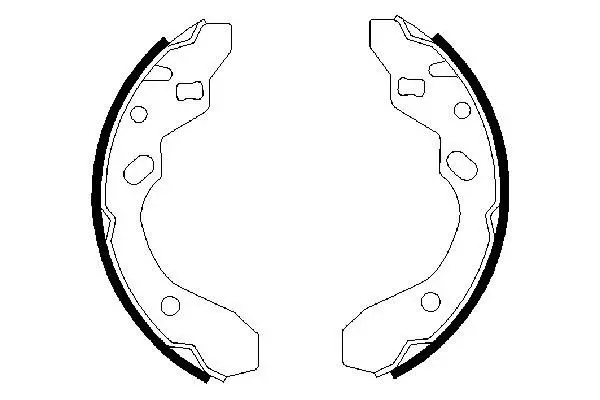 Handler.Part Brake shoe set Bosch 0986487417 5