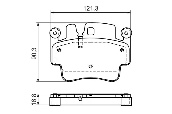 Handler.Part Brake pad set, disc brake Bosch 0986494281 7