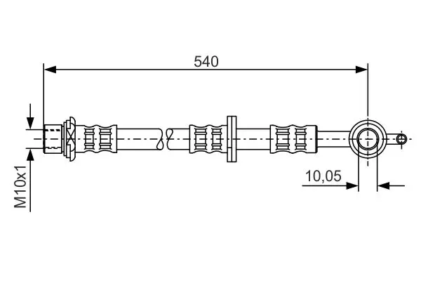 Handler.Part Brake hose Bosch 1987476834 1