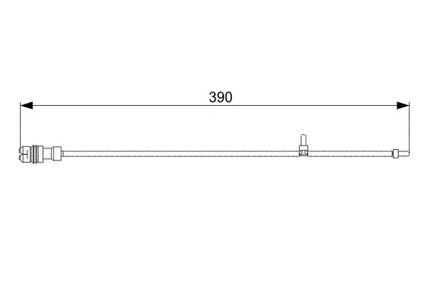 Handler.Part Warning contact, brake pad wear Bosch 1987473041 1