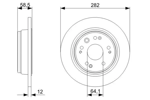 Handler.Part Brake disc Bosch 0986479361 5