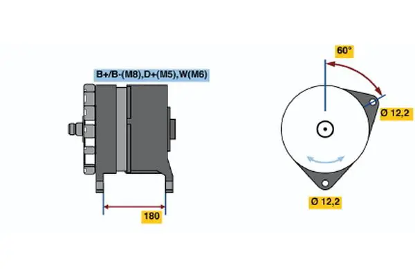 Handler.Part Alternator Bosch 0120689546 1