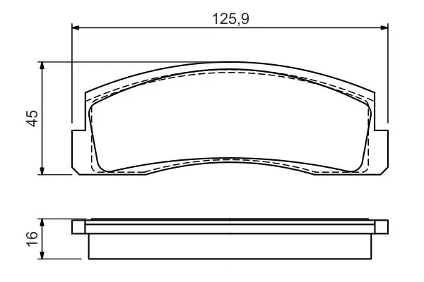 Handler.Part Brake pad set, disc brake Bosch 0986494543 5