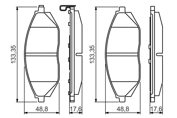 Handler.Part Brake pad set, disc brake Bosch 0986495349 1