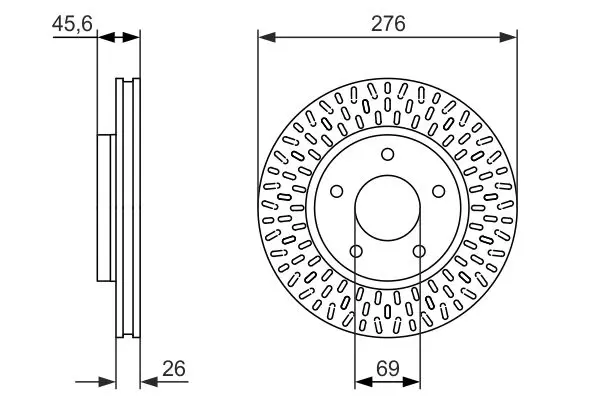 Handler.Part Brake disc Bosch 0986479783 1