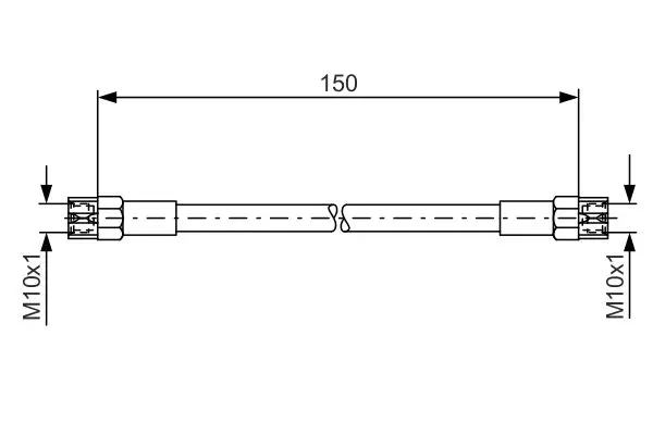 Handler.Part Brake hose Bosch 1987476143 1