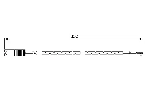 Handler.Part Warning contact, brake pad wear Bosch 1987474998 1