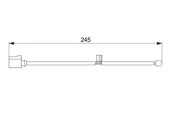 Handler.Part Warning contact, brake pad wear Bosch 1987474563 5