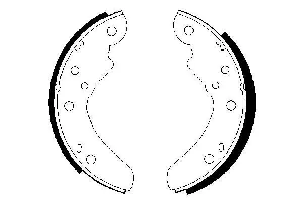 Handler.Part Brake shoe set Bosch 0986487420 1