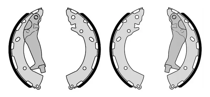 Handler.Part Brake shoe set Bosch F026008023 5