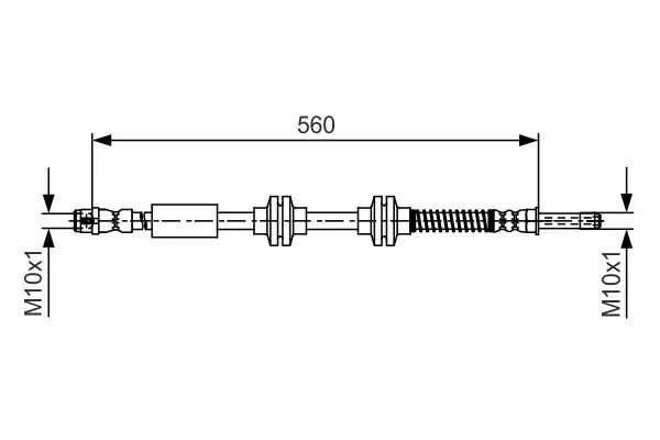 Handler.Part Brake hose Bosch 1987481664 1