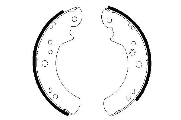 Handler.Part Brake shoe set Bosch 0986487328 1