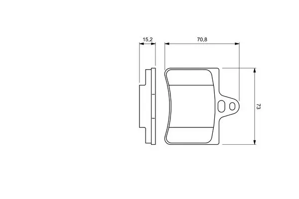 Handler.Part Brake pad set, disc brake Bosch 0986424580 7