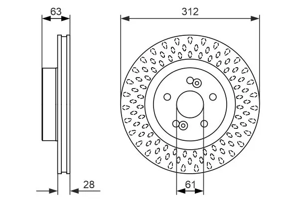 Handler.Part Brake disc Bosch 0986479723 5