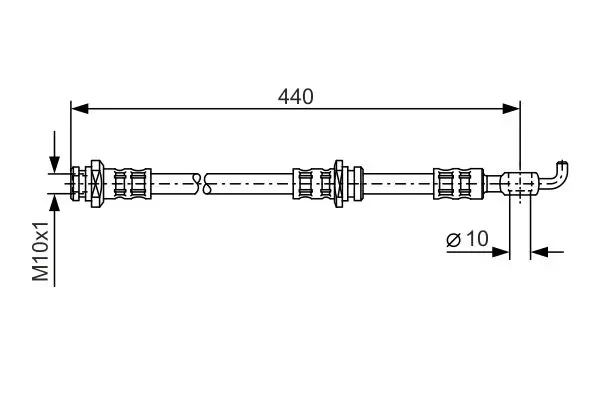 Handler.Part Brake hose Bosch 1987476540 1