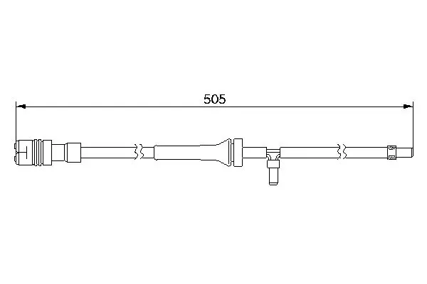 Handler.Part Warning contact, brake pad wear Bosch 1987474997 1