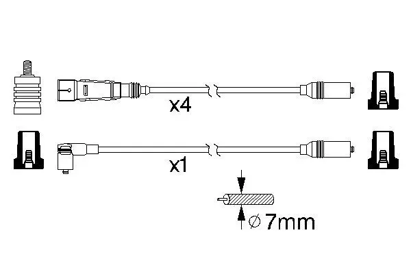 Handler.Part Ignition cable kit Bosch 0986356339 5