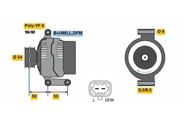 Handler.Part Alternator Bosch 0986081120 1