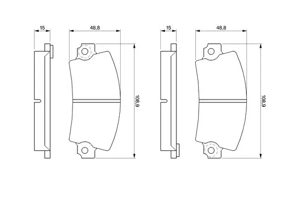 Handler.Part Brake pad set, disc brake Bosch 0986463473 1