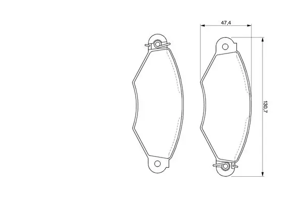 Handler.Part Brake pad set, disc brake Bosch 0986424453 5