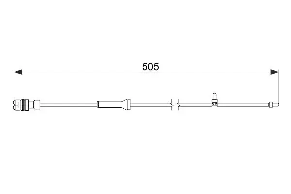 Handler.Part Warning contact, brake pad wear Bosch 1987474592 1