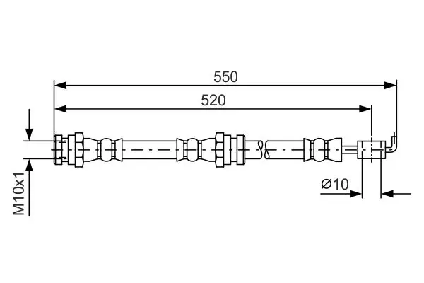 Handler.Part Brake hose Bosch 1987481554 5