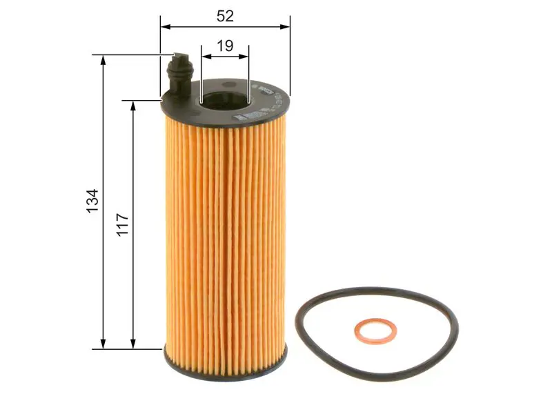 Handler.Part Oil filter Bosch F026407123 5