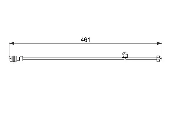 Handler.Part Warning contact, brake pad wear Bosch 1987474558 5
