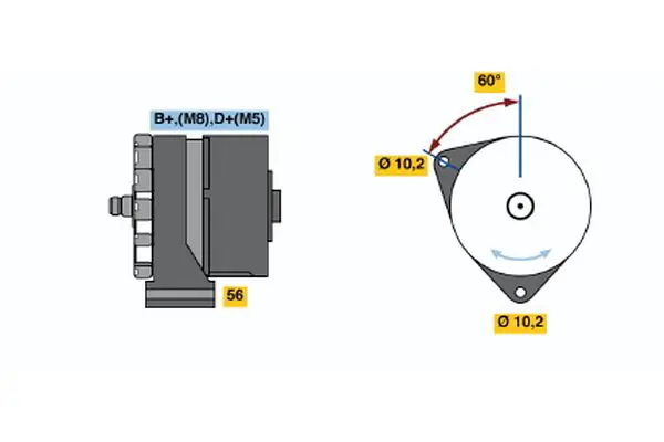 Handler.Part Alternator Bosch 0120469590 1