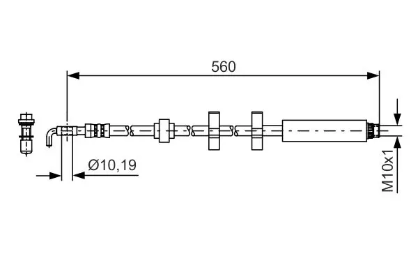 Handler.Part Brake hose Bosch 1987481406 5