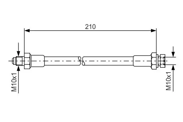 Handler.Part Brake hose Bosch 1987476327 1