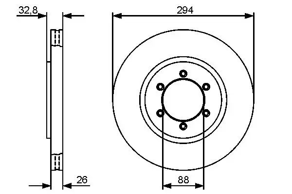 Handler.Part Brake disc Bosch 0986479416 5