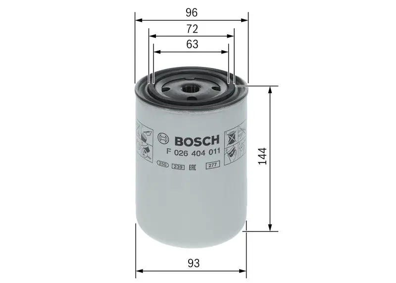 Handler.Part Coolant filter Bosch F026404011 5