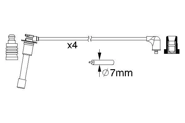 Handler.Part Ignition cable kit Bosch 0986357149 5