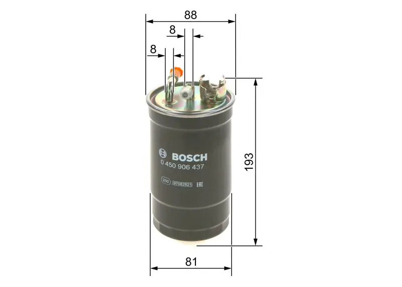 Handler.Part Fuel filter Bosch 0450906437 5