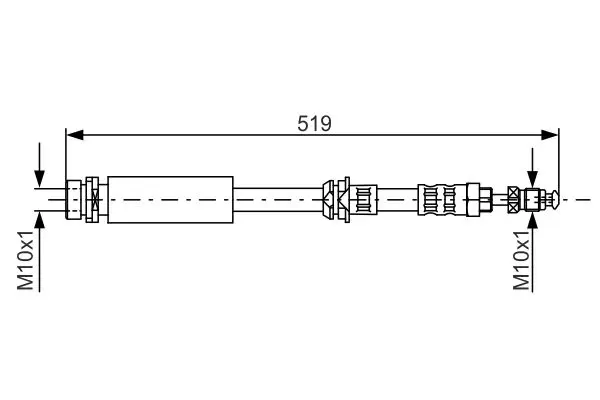 Handler.Part Brake hose Bosch 1987476993 1