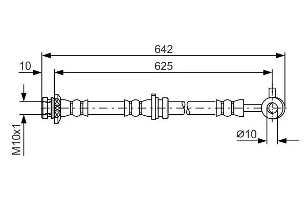 Handler.Part Brake hose Bosch 1987481573 5