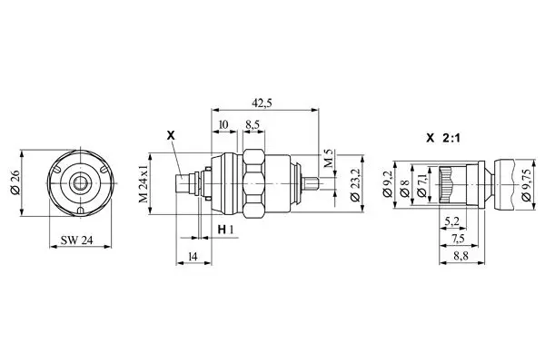 Handler.Part Fuel cut-off, injection system Bosch 0330106010 2