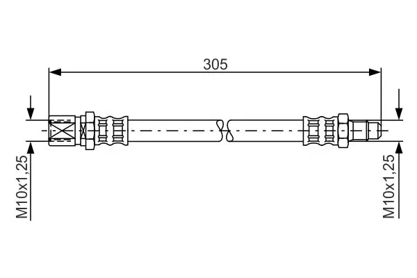 Handler.Part Brake hose Bosch 1987476003 2