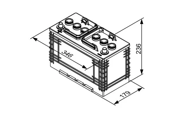 Handler.Part Starter battery Bosch 0092T30370 5